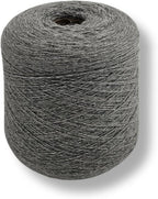 100% Baby Alpaca Yarn for Knitting & Crocheting - 1 Yarn Cone of Premium Yarn DK - Lightweight, Hypoallergenic & Thermal Peru Made - Ideal for Delicate Projects (N041 - Silver)