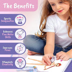 Sticker Dress-Up Dancers. Sticker Activity Book for Kids. Learn Girls Fashion Design, Dancer Poses with Sticker, and Guide for Kids 5 and up. Girls Fashion Paper Dolls Dress up Games