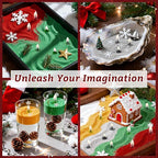 Sukh Candles Sand and Wicks for Christmas - 430G(0.94lb) Sand Candles with Wicks Gold, Silver, Green, Red, White Refillable Candle for Weddings, Parties