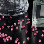 1200PCS 3mm Bicone Crystal Glass Beads for Jewelry Making, Sparkling Mini Beads for Suncatchers, DIY Bracelets & Craft Projects (Light Rose Red)