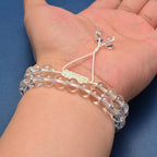 200PCS 8mm Genuine Clear Quartz Crystals Round Gemstone Beads Jewelry Making Loose Beads (Clear Quartz Crystals, 8mm 200Beads)