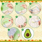 WATINC Christmas Punch Needle Coaster Kits - 23Pcs Easy Art Work Decor Craft Supply for Beginners, DIY Set of 6 Pattern Tufted Pads with Adhesive Felt Yarns Tools Coaster Holder Instruction (Green)