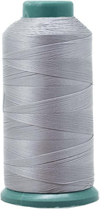 Mandala Crafts Bonded Nylon Thread Gray Heavy Duty Sewing Threads - 1500 YDs Size 69 210D T70 Tex 70 Thread for Leather Jeans Weaving Outdoor Marine Upholstery Threads