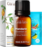 Gya Labs Mandarin Essential Oil - 0.34 Fl Oz - for Hair, Skin, Diffuser, Aromatherapy & DIY Candle Making Scent