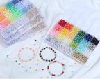 XIANNVXI 1260pcs Pearl Beads Kit for Friendship Bracelet 18color 6mm Colorful Pearl Kandi Letter Beads Kit for Jewelry Making DIY Crafts