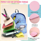 Abbylike 48 x 36 Inch Art Portfolio Bag Large Size Art Supply Bag with Nylon Shoulder Waterproof Poster Board Painting Drawing Sketch Storage Carrying Case for Christmas Artwork Gift(Pink,1 Pcs)