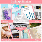 2 Pack A3 Diamond Painting Storage Book, 60 Pages Art Portfolio - Suitable for 12x16 inch Diamond Painting