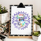 GIRAFVINYL Black Holographic Vinyl, 12" X 6ft Glossy Rainbow Black Permanent Vinyl for Crafts, Expressions, Decal, Signs, Stickers