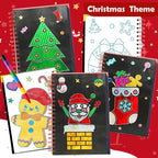 FUNNYB&G Foil Art Craft Activity for Kids - Christmas Crafts Gift Party Favors for Kids Stocking Stuffer Baskets Fillers Gifts Toy for Girls Boys 4 5 6 7 8 9 Years Old(Christmas)