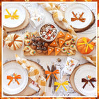 DECYOOL Fall Ribbons, 4 Rolls 100 Yards Fall Satin Ribbons 10mm Wide Autumn Thanksgiving Ribbon for Gift Wrapping and DIY Crafts (Orange, Yellow, Brown)