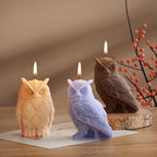 Animal & Owl Resin & Silicone Candle Mold Set - 3D Animal Mold for Home Decor & Candle Making