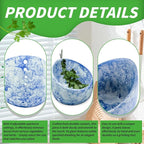 Herb Stripper Bowl, Herb Peeling Tool for Separating Leaves and Stems, Crafted from Ceramic, Multiple Hole Sizes for Various Herbs