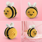 YWQZBHEMO Crochet Kits for Beginners/Experts - All-in-One Learn to Crochet 3 Different Patterns Sets - Chicken, Rabbit, Bee for Adult Starters, Includes Enough Yarns, Hook, Accessories