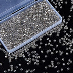 1100PCS 4mm Bicone Crystal Glass Beads for Jewelry Making, Sparkling Mini Beads for Suncatchers, DIY Bracelets & Craft Projects (Grey)