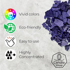 Dark Blue Candle Dye 2oz for Soy Candle Making – Highly Concentrated Candle Wax Dyes – Candle Shop Premium Color Dye Chips for Soy Wax, Beeswax, Paraffin