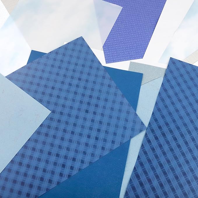 30 sheets Textured art Paper Assorted Set 5.8x8.3 Inch A5 mixed Special Craft Paper for Scrapbooking Junk Journaling Supplies dialy Plan gift Card Embellishments work (Clear)