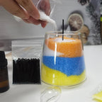 2" Black Cotton Candle Wicks 300 Pack – Metal-Free & Lead-Free for Pearled Candles Sand Wax Extra Refill, DIY Candle Making