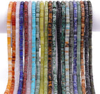 Natural Blue Sodalite Spacer Beads Caps Loose Semi Gemstone for Beading Jewelry Making 6mmx3mm 38cm