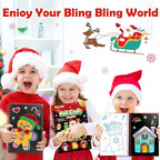 FUNNYB&G Foil Art Craft Activity for Kids - Christmas Crafts Gift Party Favors for Kids Stocking Stuffer Baskets Fillers Gifts Toy for Girls Boys 4 5 6 7 8 9 Years Old(Christmas)