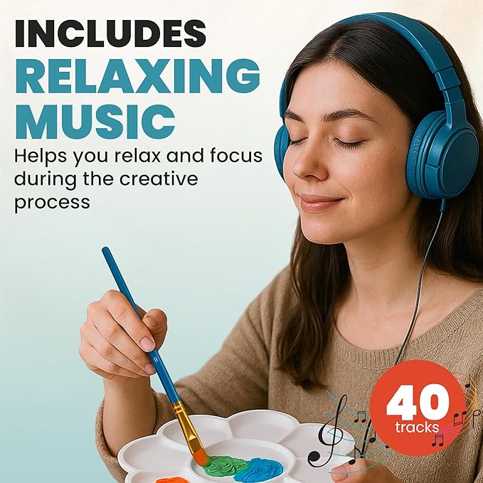 CraftyCrocodile Set of 2 Painting Kits for Adults and Couples - Sip and Paint Kit for Date Night and Crafts - Acrylic Painting Kit with Canvas Boards and Easels - Couple Art Set for Starters