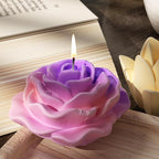 9 Pack Flower Succulent Candle Mold Resin Casting Silicone Molds for Home Decor & Candle Making Wave Spiral Mold