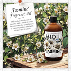 HIQILI Jasmine Fragrance Oil for Aromatherapy Diffuser, Floral Scent for Candle, Perfume Making, Skin Care, Laundry Essential Oil - 5.07 Fl Oz