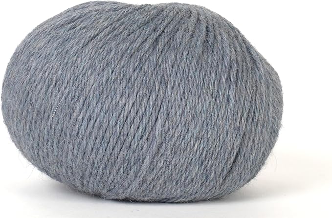 100% Baby Alpaca Yarn for Knitting & Crocheting - Set of 2 Skeins of Premium Yarn DK - Lightweight, Hypoallergenic & Thermal Peru Made - Ideal for Delicate Projects (M838 - Slate Gray)