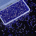 1100PCS 4mm Bicone Crystal Glass Beads for Jewelry Making, Sparkling Mini Beads for Suncatchers, DIY Bracelets & Craft Projects (AB Blue)