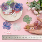 COLIGREE 6 Pairs Hollow Flower Filigree Stud Earrings Dazzling Floral Charms Jewelry Making Kits for DIY Earrings Necklaces Rings Hair Jewelries