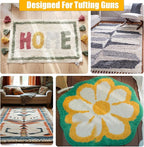 1*PC 40” x 40” Tufting Cloth for Tufting Gun, Primary Tufting Cloth with Marked Lines, Durable Monks Cloth for Punch Needle, Edges Sewn for DIY Crafts