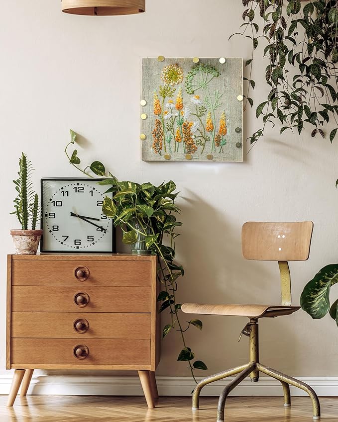 12-Piece of Wooden Canvas Stretcher Bars - 3 Sizes for Seamless Needlepoint Creations, with Tacks, Serving as Prime Stretcher Bars for Needlework Projects, Embroidery Stitch Frame Set(6,8,10 Inch)