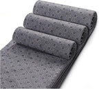 1*PC 80” x 80” Tufting Cloth for Tufting Gun, Primary Tufting Cloth with Marked Lines, Durable Monks Cloth for Punch Needle, Edges Sewn for DIY Crafts (Grey)