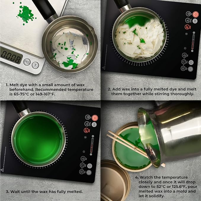 Dark Blue Candle Dye 2oz for Soy Candle Making – Highly Concentrated Candle Wax Dyes – Candle Shop Premium Color Dye Chips for Soy Wax, Beeswax, Paraffin