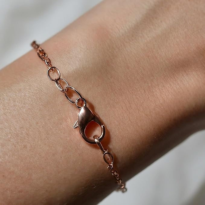 Mandala Crafts 16mm Rose Gold Color Stainless Steel Lobster Clasps for Jewelry Making - 25 PCs SS Lobster Claw Clasps with Jump Rings Jewelry Findings Kit for Necklaces Bracelets Charms Fasteners