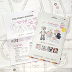kullaloo Memory Bear Sewing Pattern – Stuffed Teddy Bear Plush Toy with Removable Collar, Shirt & Jacket | Memorial Bear Template with QR Video Tutorials, PES & SVG Files | Designed in Canada