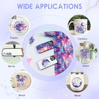 Galaxy Permanent Vinyl Roll- 12 * 8ft Purple Galaxy Permanent Adhesive Vinyl for Mugs Decors Self Adhesive Sticker