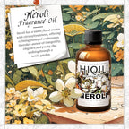 HIQILI Neroli Fragrance Oil for Candle, Soap and Perfume Making, Add to Body Lotion and Handcream, Essential Oil Diffuser Use - 1 Fl Oz