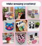 Pott'd Air Dry Clay for Adults. Beginners Home Pottery Kit for Adults. DIY Craft Kit for Adult. Includes: Air-Dry Clay for Adult, Tools, Paints, Brushes, Sealant, How-to-Guides