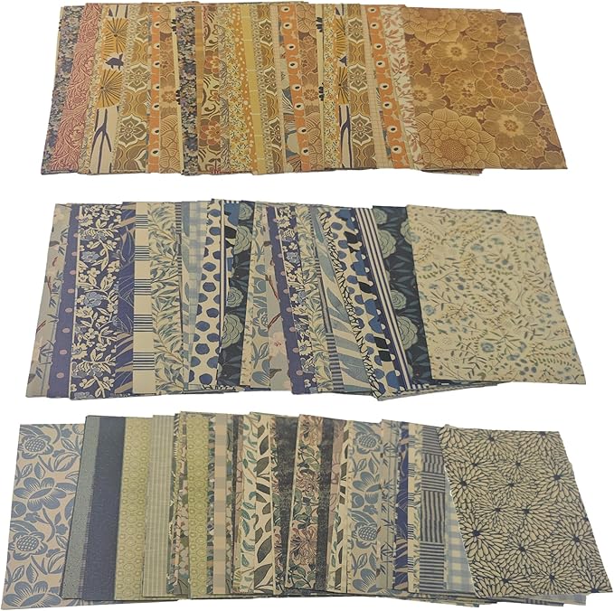 pson 180 Sheets Vintage Scrapbook Paper Pad, Decorative Craft Paper for Journaling, Card Making, Art Collage, DIY Crafts(Style A)