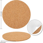 24 Pack Ceramic Tiles for Crafts with 2 Holders, White Unglazed Blank Ceramic Costers with Self-Adhesive Cork Backing Pads for Acrylic Pouring, Painting, Make Your Own DIY Coasters (Round)