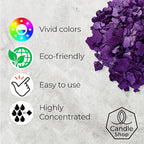 Violet Candle Dye 2oz for Soy Candle Making – Highly Concentrated Candle Wax Dyes – Candle Shop Premium Color Dye Chips for Soy Wax, Beeswax, Paraffin