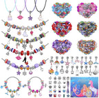 AIPRIDY Charm Bracelet Making Kit,Unicorn Mermaid Crafts Gifts Set Can Inspires Imagination and Creativity,Jewelry Making Kit Perfect Gifts for Girls 5-12 Years Old (125 Pieces)