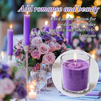 Sukh Deep Purple Candle Sand with Wick - 430G(0.94lb) Sand Candle with Wicks Refillable Candles for Weddings, Dating, Halloween, Christmas