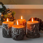 Deer Animal Molds Animal Spiral Wave Pillar Rotate Candle & Resin Mold - Resin Casting Silicone Molds for Home Decor & Candle Making Wave Spiral Mold