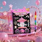 FUNNYB&G Foil Art Craft for Kids - Christmas Crafts Gift Party Favors Stocking Stuffers for Kids Art Supplies Creative Birthday Gift Travel Toys for Girls Boys 4 5 6 7 8 9 Years Old(Amusement Park)