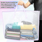 5 Pcs Pastel Art Portfolio Bags 19 x 25 Inch Transparent Artwork Storage Case with Handle and Zipper Mesh Folder Organizers for Bulletin Boards Paintings Scrapbooks Posters, 5 Colors