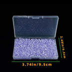 1200PCS 3mm Bicone Crystal Glass Beads for Jewelry Making, Sparkling Mini Beads for Suncatchers, DIY Bracelets & Craft Projects (Light Purple)