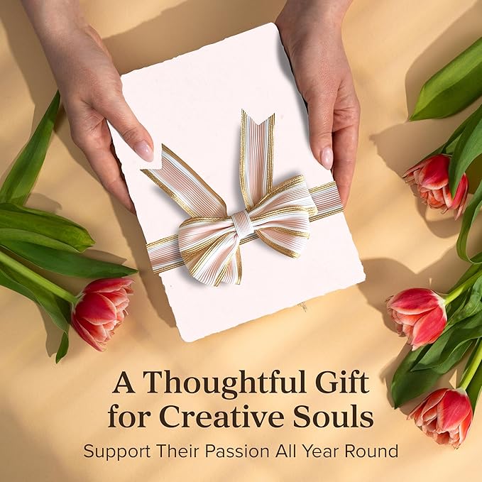 Wanderings White Thick Handmade Deckled Edge Cotton Paper - Cold Pressed Texture - Paint, Watercolor, Drawing, Writing, Cards, Invitations, Menus, Arts and Crafts. 25 Pack White 300gsm - 4" x 6"