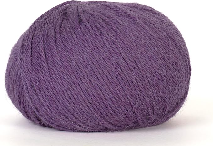 100% Baby Alpaca Yarn for Knitting & Crocheting - Set of 2 Skeins of Premium Yarn DK - Lightweight, Hypoallergenic & Thermal Peru Made - Ideal for Delicate Projects (M097 - Smoky Purple)