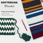 #6 Super Bulky Blanket Yarn for Crocheting - 4 Skeins(Each 10.5oz/300g, 220yds/201m), Chunky Chenille Thick Plush Big Soft Yarn for Crocheting Knitting Blankets, Forest Green